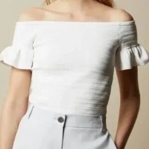 Ted Baker White Off-Shoulder Blouse 2